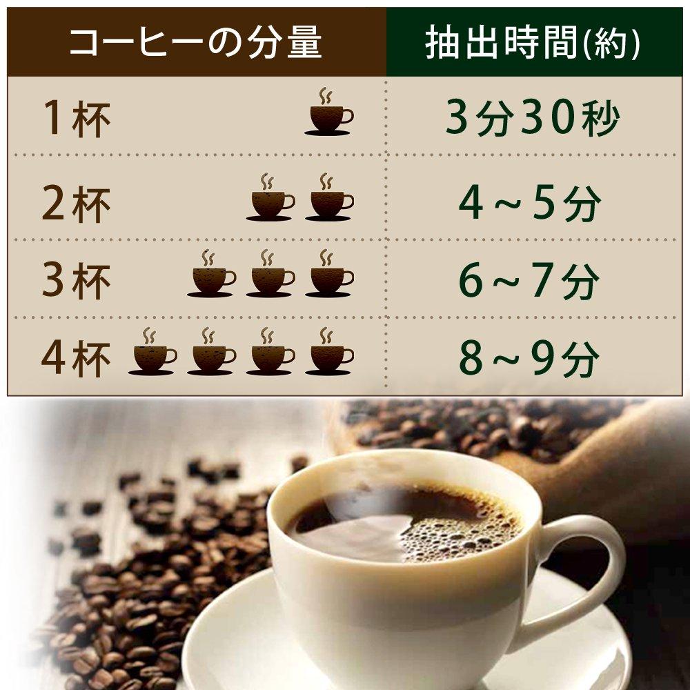 Iris Ohyama Coffee Maker Fully Automatic with Mesh Filter for Cups Black 1-4 IAC-A600