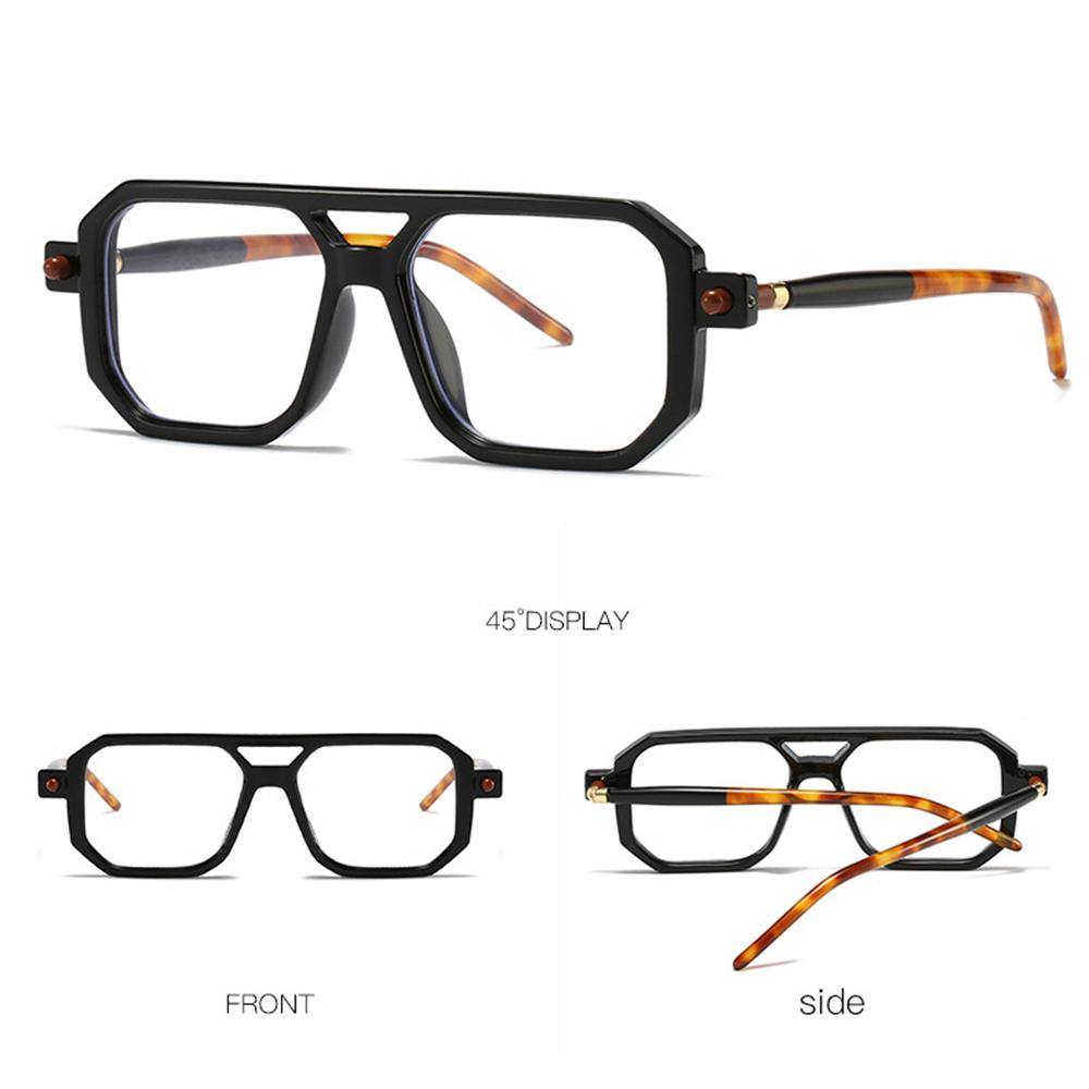 Fashion Leopard Eyewear UV 400 Men's Shades Double Bridge Sun Glasses Women's Sunglasses
