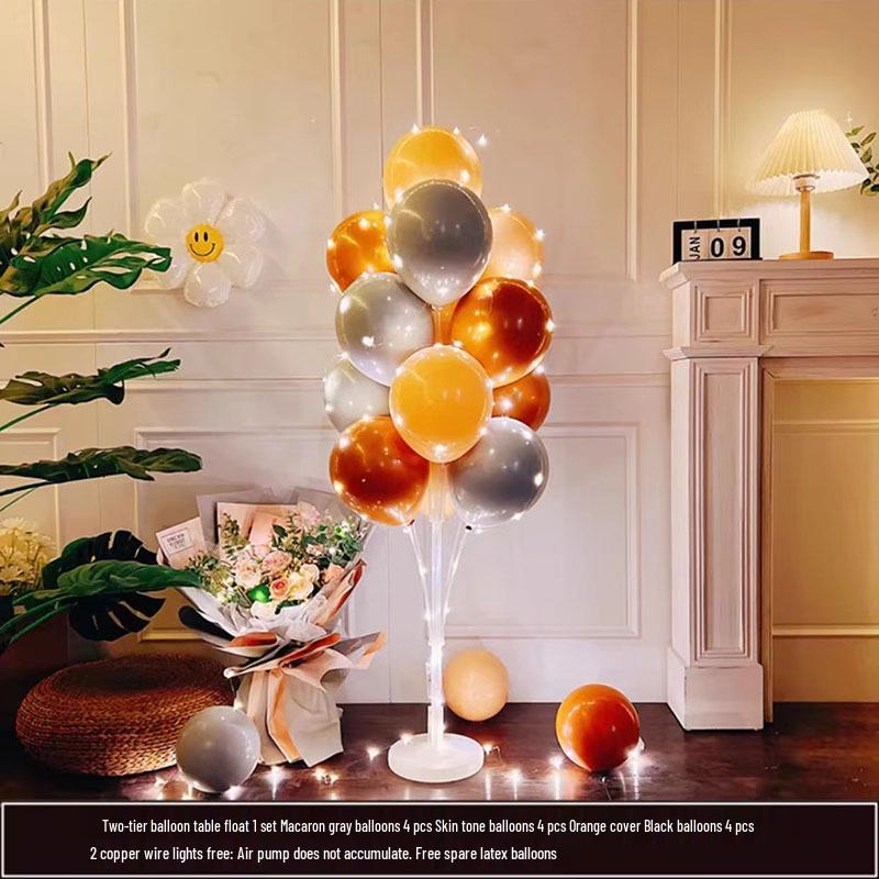 Luminous Balloon Floor Stand for Events: Birthday, Wedding, Anniversary, Party, and More.