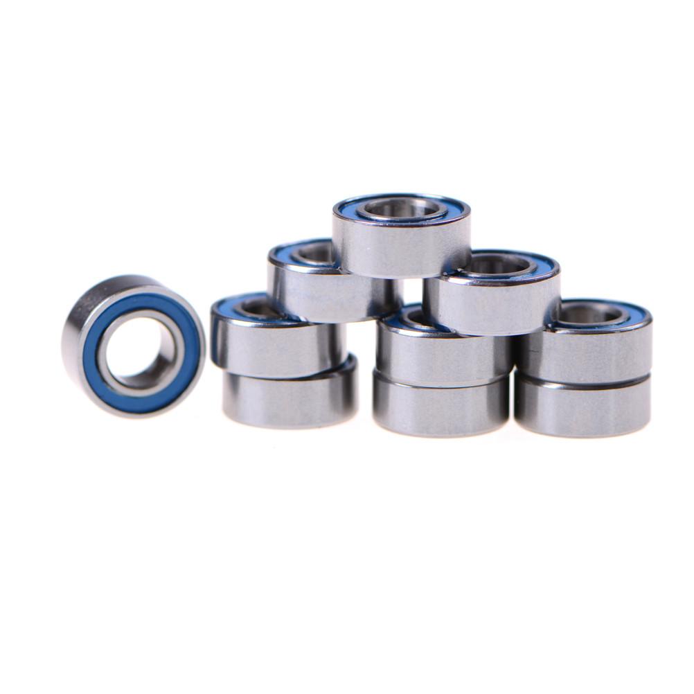 10pcs MR105-2RS Rubber Sealed Ball Bearing Miniature Bearing 5 x 10 x 4mm Blue