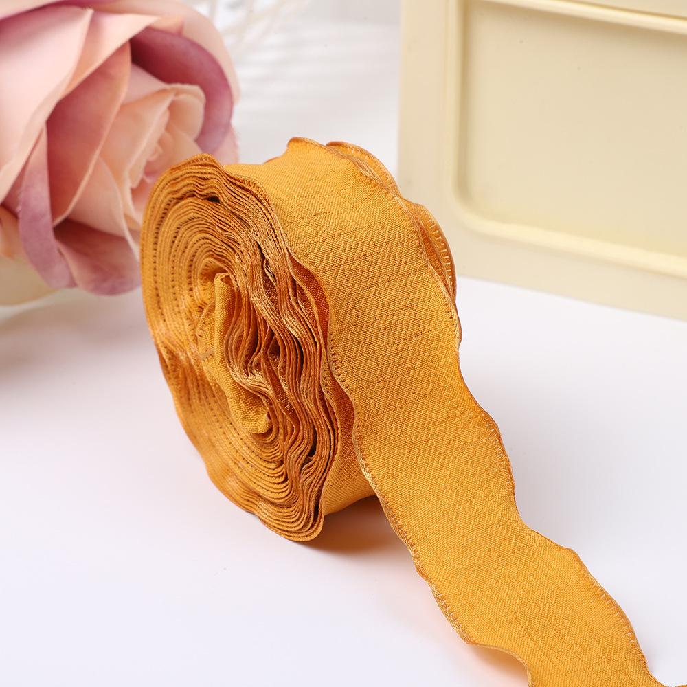 2.5cm Pleated Christmas Ribbon for Floral Arrangements & DIY Bouquets