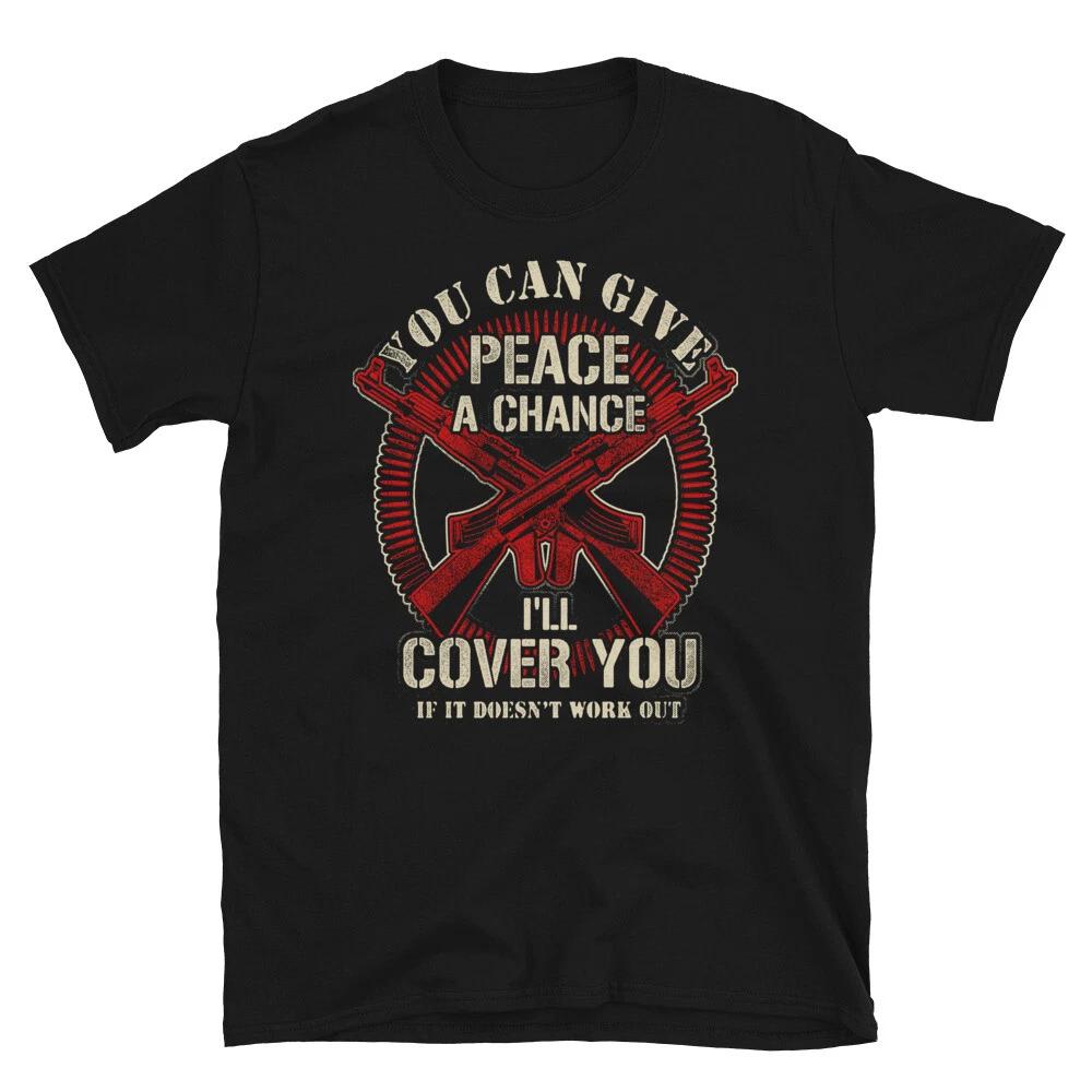 Gun Control I ll Cover You 2nd Amendment Freedom T-Shirt XL