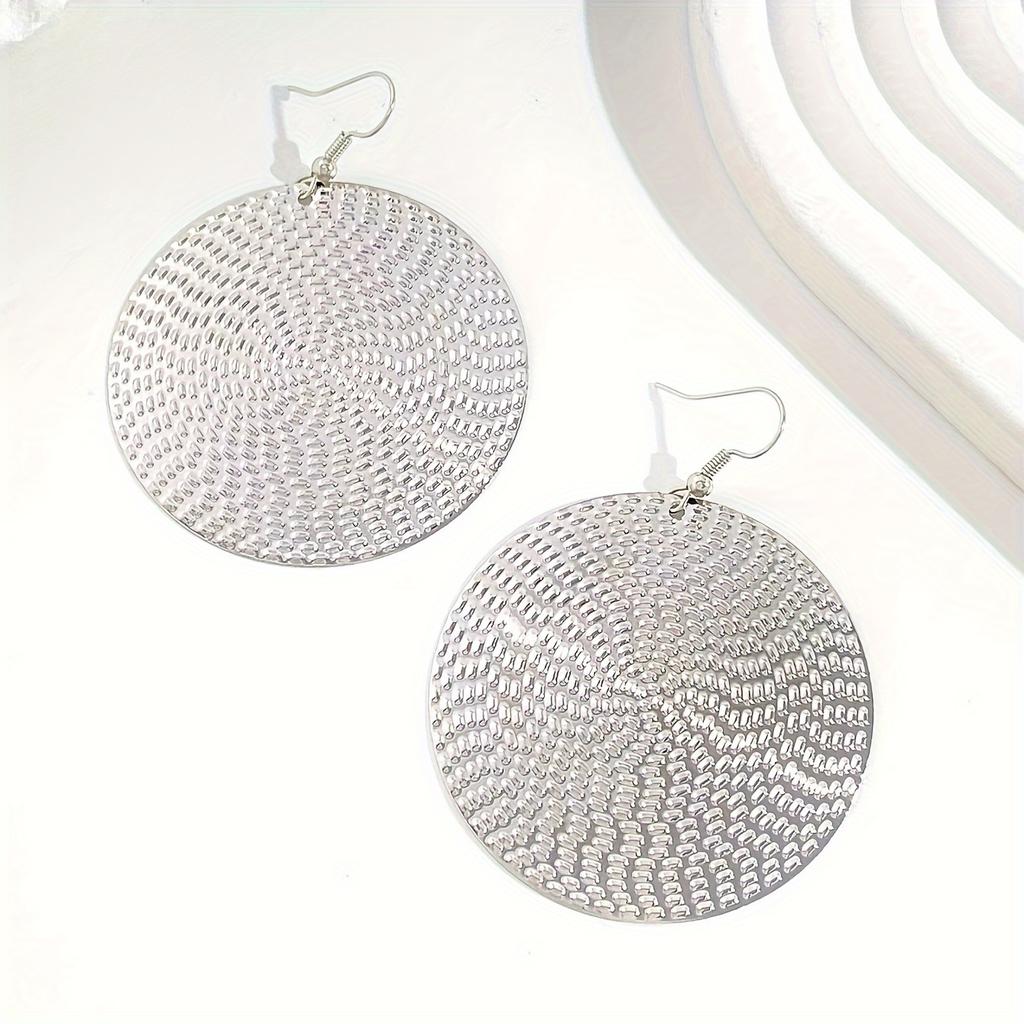 Chic & Simple Large Round Hoop Earrings for Women - Versatile All-Season Fashion Accessory