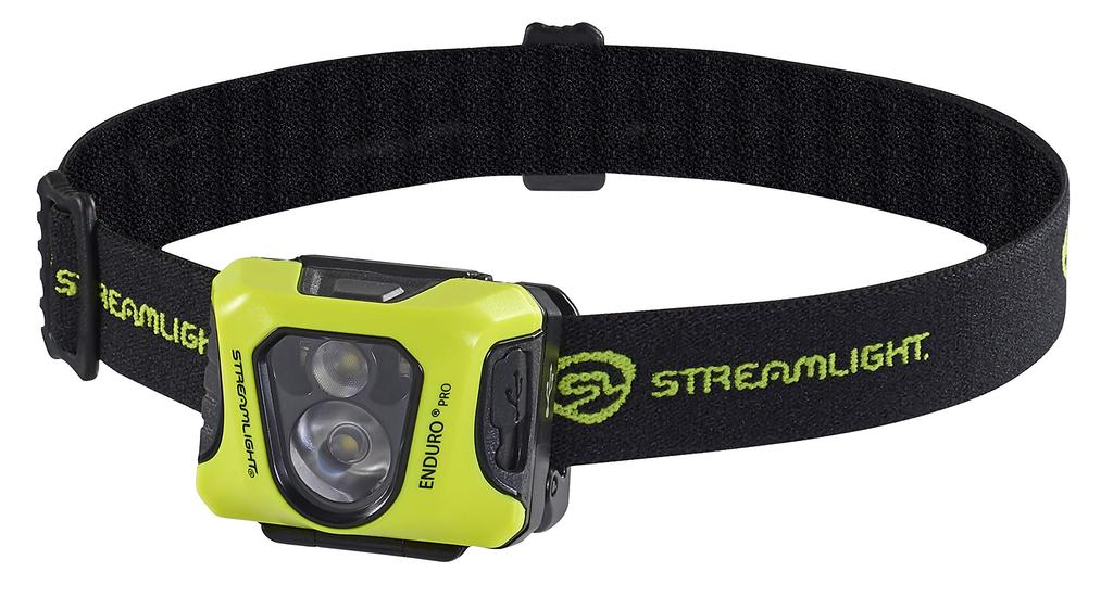 Enduro Pro USB USB Elastic Head Rubber Hard Hat Dual Box Yellow - Cord, Strap, Strap, 3M® Lock® - -