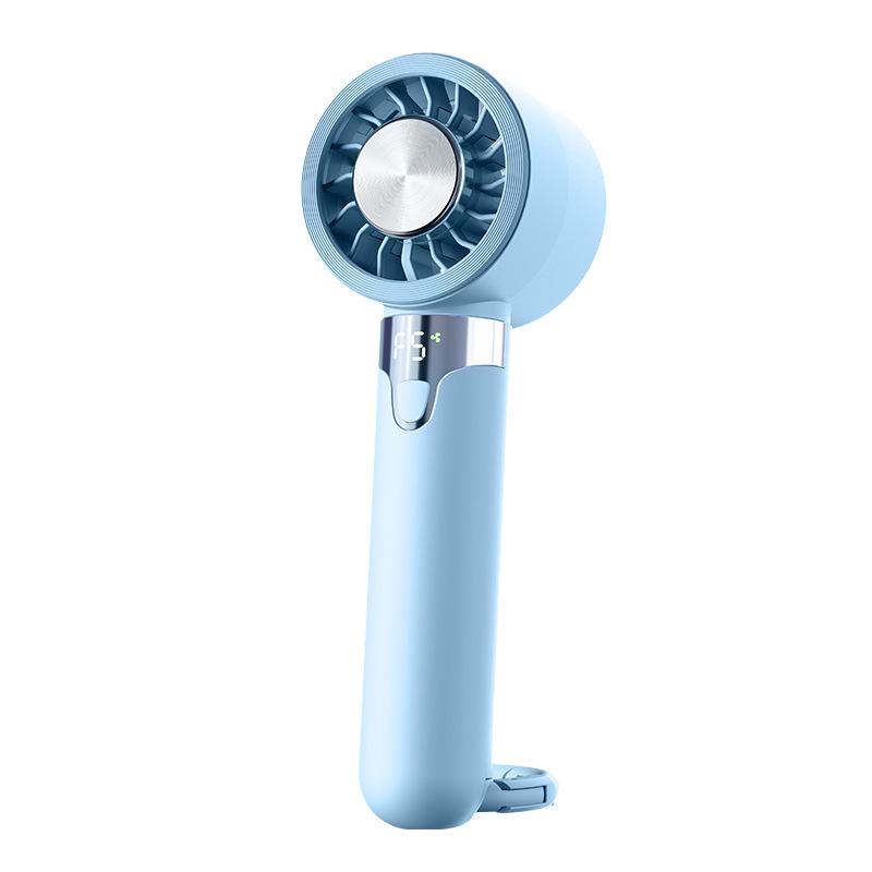 

Portable Semiconductor Refrigeration Fan: Outdoor Cold Compress with HD Display & 5-Speed Settings Standard Edition небесно-голубой