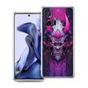 Transparent Phone Case for Xiaomi Mi 14 13 12 11 Ultra 13T 12T 11T Poco X3 NFC F3 F6 Pro Soft TPU Shell Japan Samurai Oni Mask
