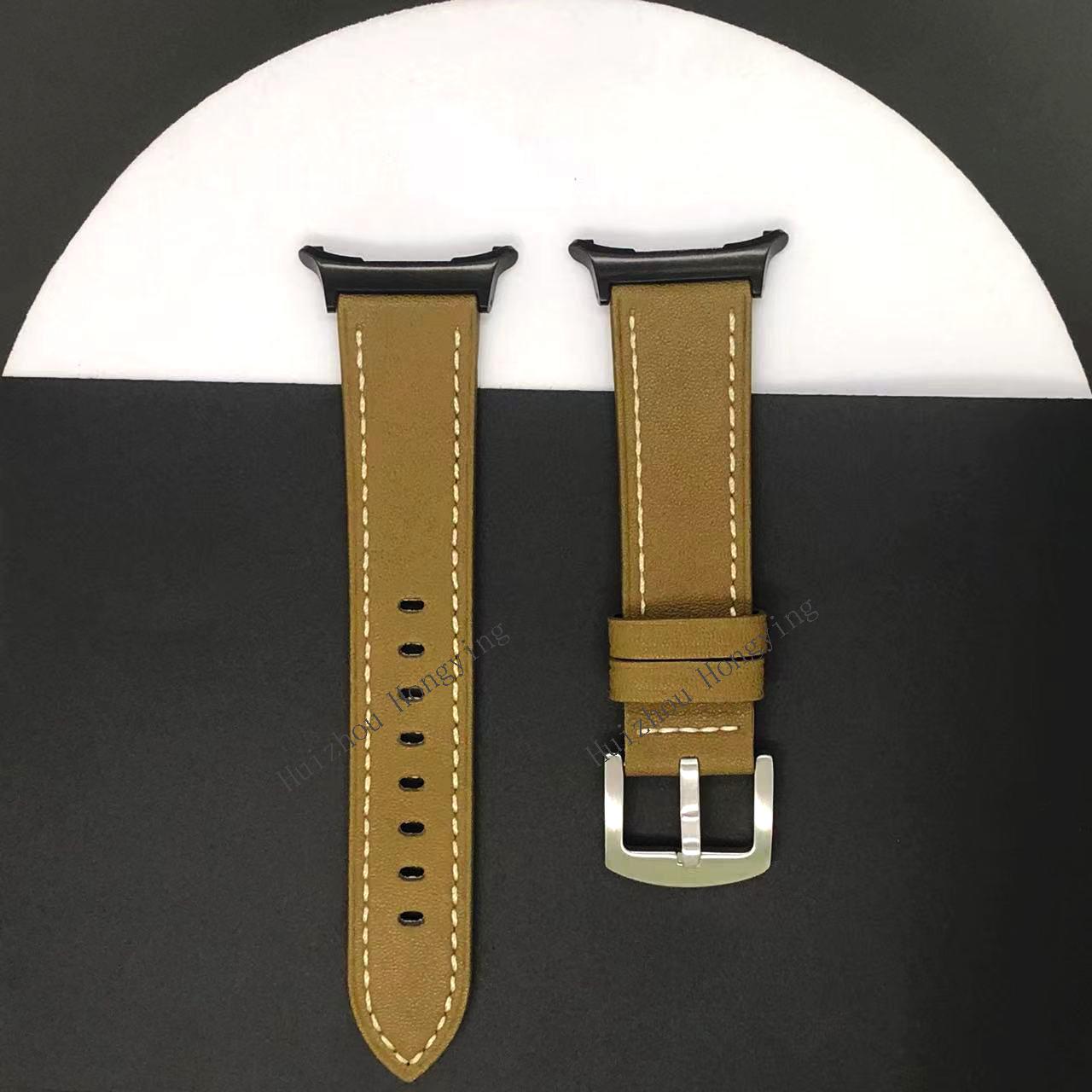 

Classic Vintage Soft Bracelet For Samsung Galaxy Watch Ultra 47MM Watch Accessories PU Leather Men s Women s Sports Wristbands Galaxy Watch Ultra