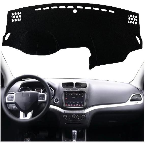 Dash Mat Cover Interior Center Console Compatible with Dodge Journey 2011 2012 2013 2014 2015 2016 2017 2018 Dashboard Mat Covers Accessories