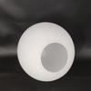 Matte White Globe Lamp Shade Milky Glass Light Cover Opening Design Glass Lamp Shade  Home Decor
