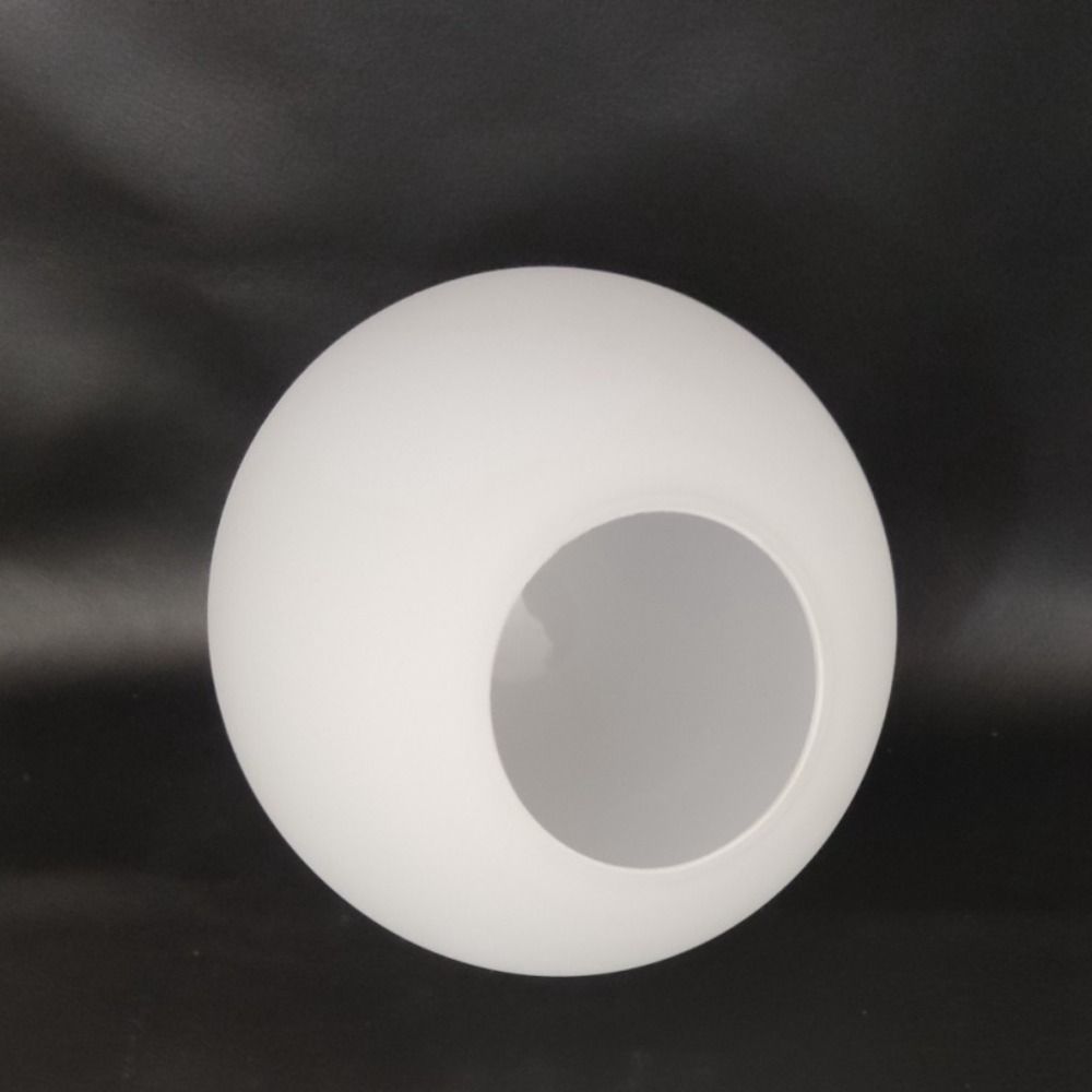 Matte White Globe Lamp Shade Milky Glass Light Cover Opening Design Glass Lamp Shade Home Decor