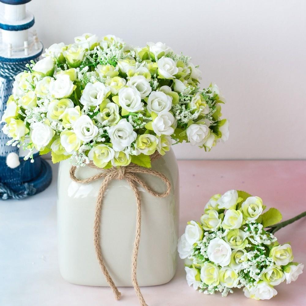 21 Heads Real Happy Diamond Rose 5 Colors Mini Valentine's Day Natural Flowers Photography Photo Gift Crystal Grass Bouquet