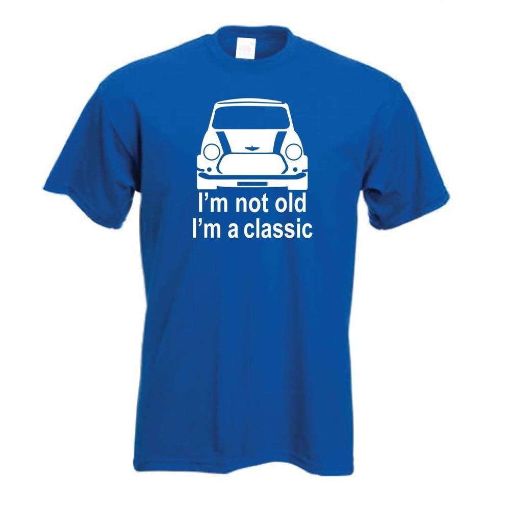 

Classic Mini T-Shirt Retro Car Enthusiast Gift Unisex Cotton Tee Men Women UK L