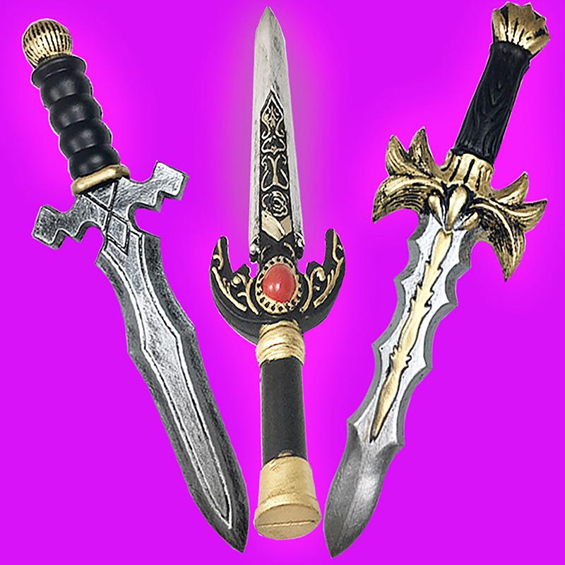 Simulare Pumnal Pumnal Copii Sabie Armă Film Cosplay Sabie Prop Joc de rol Cadou Armă de siguranță Model Jucărie Cadouri pentru copii