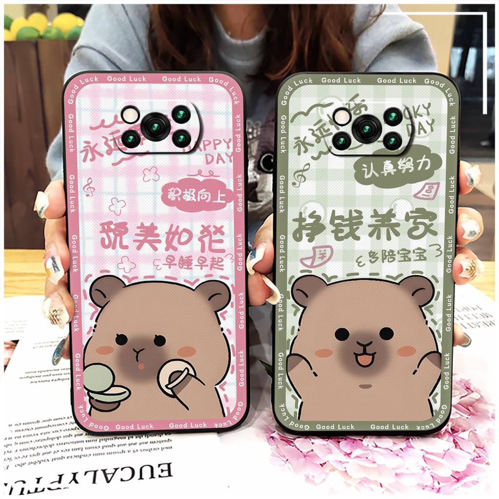 Pár TPU pouzdro na telefon pro Xiaomi Poco X3 NFC/X3 Pro Silikonové měkké pouzdro Prachotěsné Nárazuvzdorné Proti nárazu Zadní kryt Roztomilý