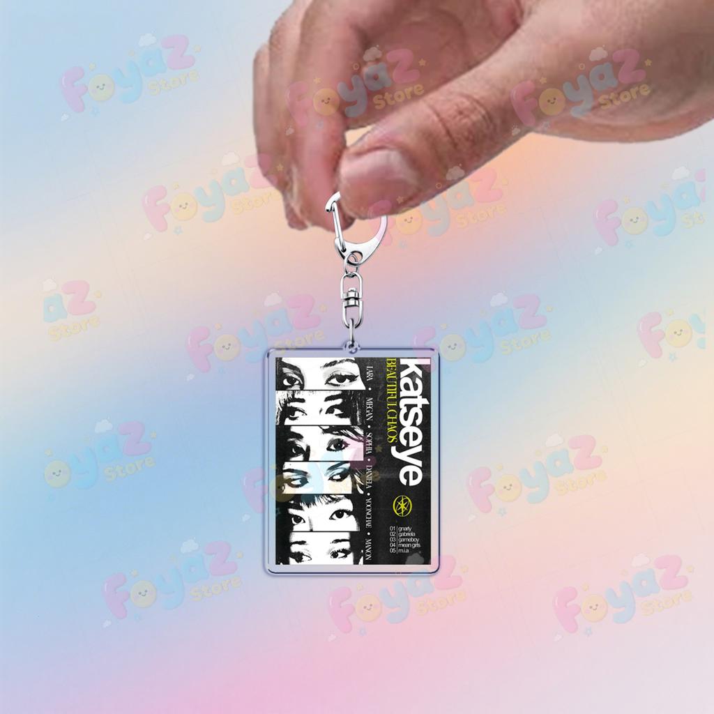 Fashion K-pop Katseye Sis Keychain Accessories Bag Softisstrong Megan Manon Keyrings Jewelry Gifts for Friends