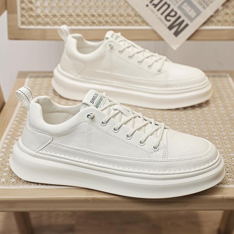 Xiaobai autumn new casual board shoes white shoes leather shoes sports trendy shoes