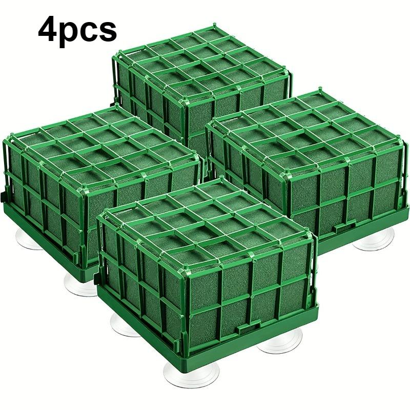 

4pcs Flower Cage Basket Flower Stand Plastic Net Floral Foam Table Wall Hanging Decoration Wedding Flower Arrangement Mud