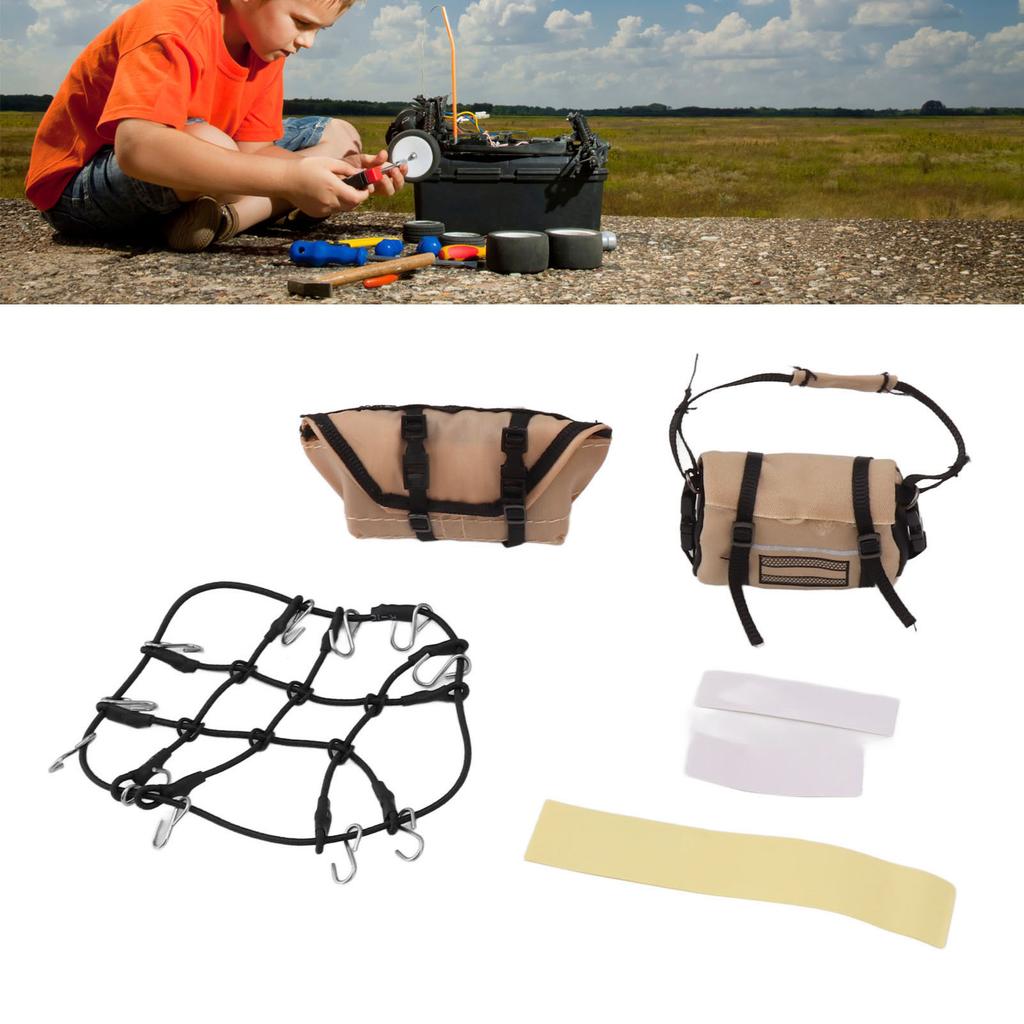 RC Simulation Decoration Accessories Roof Luggage Net Luggage Bag For   1Celsius18   