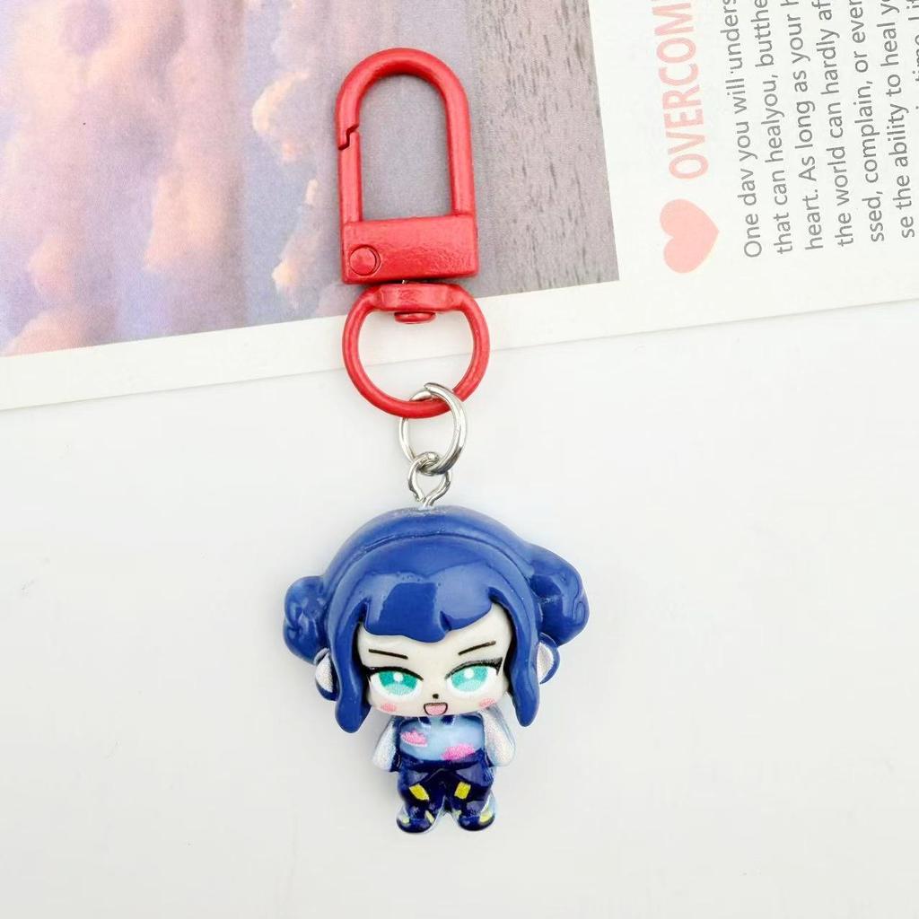 Adorable Anime Demon Hunter Girls Keychain Pendant for Bags and Best Friends