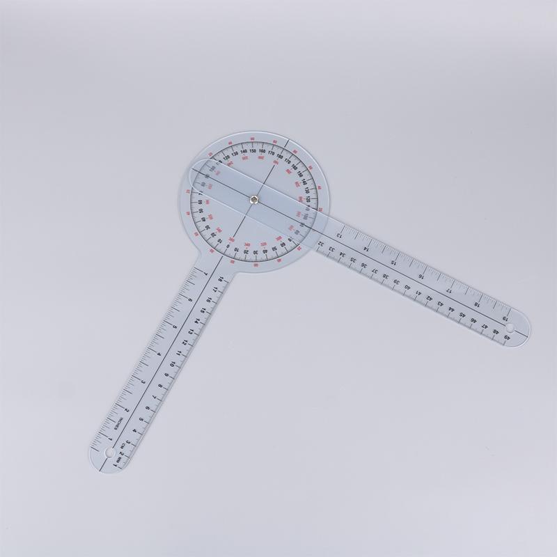 Goniômetro calibrado de 360 graus Physio Medical Joint Angle Measure Ruler