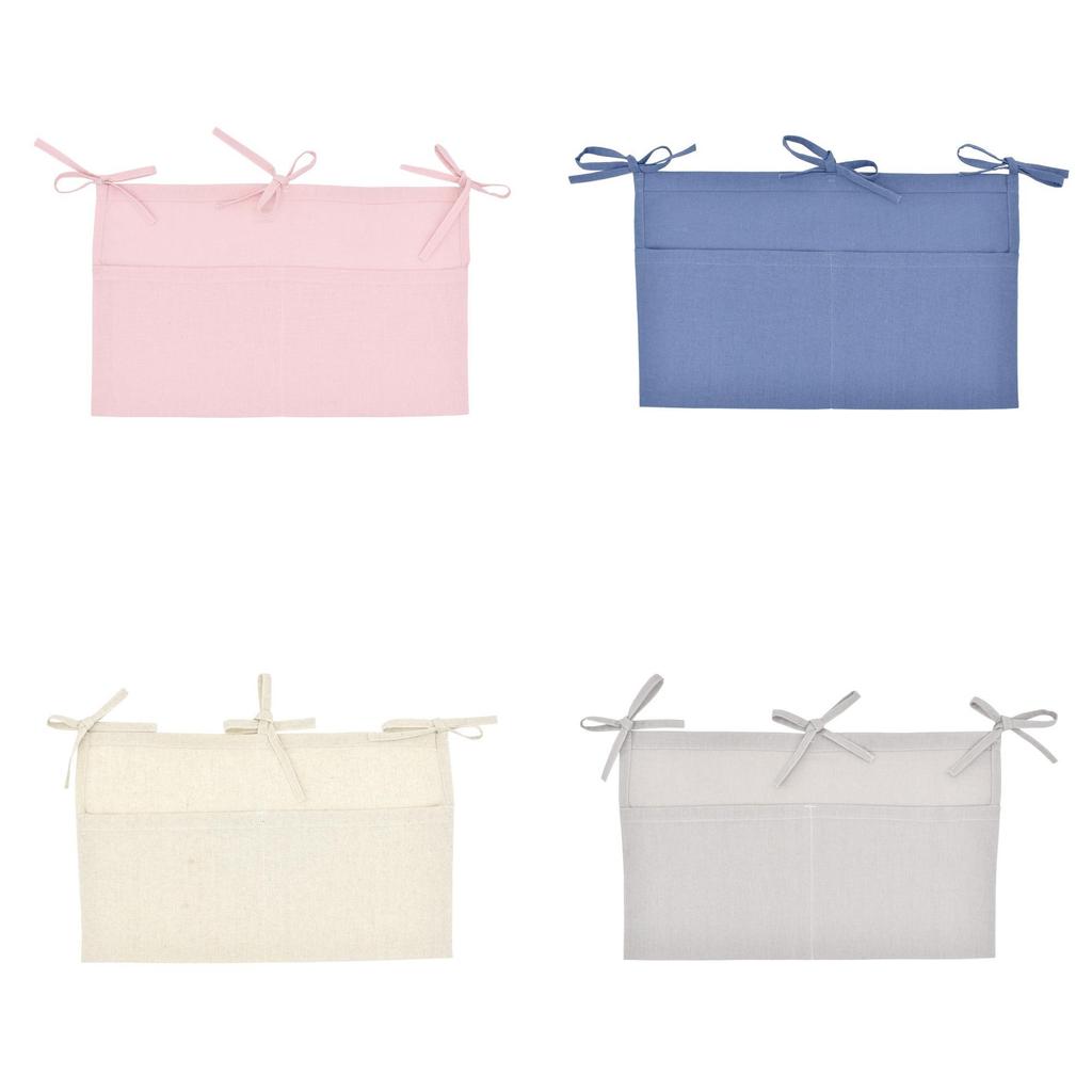 Baby Bed Organizer Hanging Storage Bag With Soft Fabric Material For Infant And Toddler Use