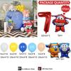 105PCS Super Wings Themed Balloon Arch Kit Boy Birthday Party Deco Blue Yellow Globos Set Birthday Supplies Baby Shower Kids Toy