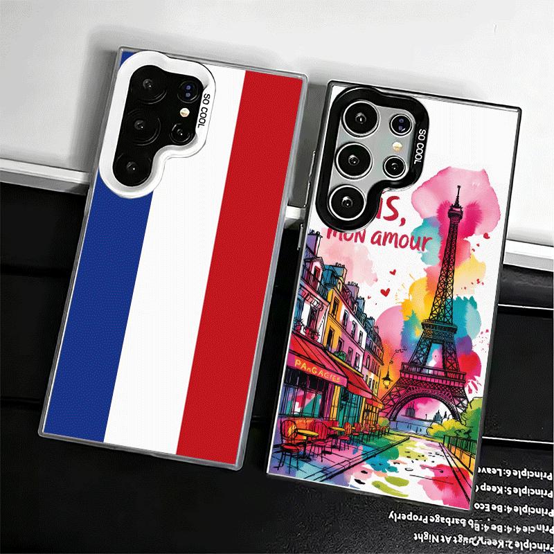 France Eiffel Tower Paris Shockproof Phone Case for Samsung Galaxy S26 Edge S25 Ultra S24 FE S23 Plus S21 Cover Anti Fall Fundas