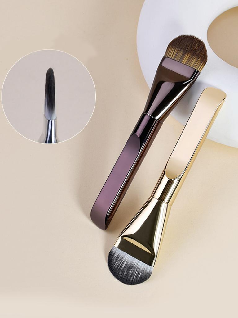 Ultra-thin Wide Tongue Foundation Brush Non-marking Concealer No Powder Flat Head Soft Hair Beauty Tools Makeup Brush Mask Brush