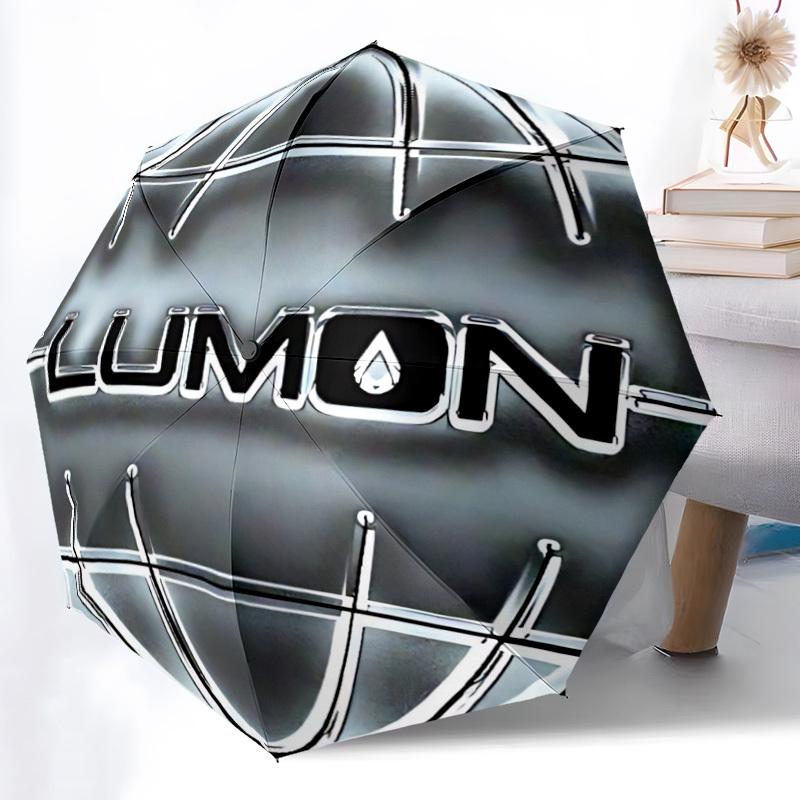 

1pc Lumon Automatic Folding Umbrella - Portable Collapsible Design, 8-Rib Iron Frame yy251209072