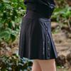 CHALLENGER Women'S Detailed Variation Stretch Pleated Culottes Black