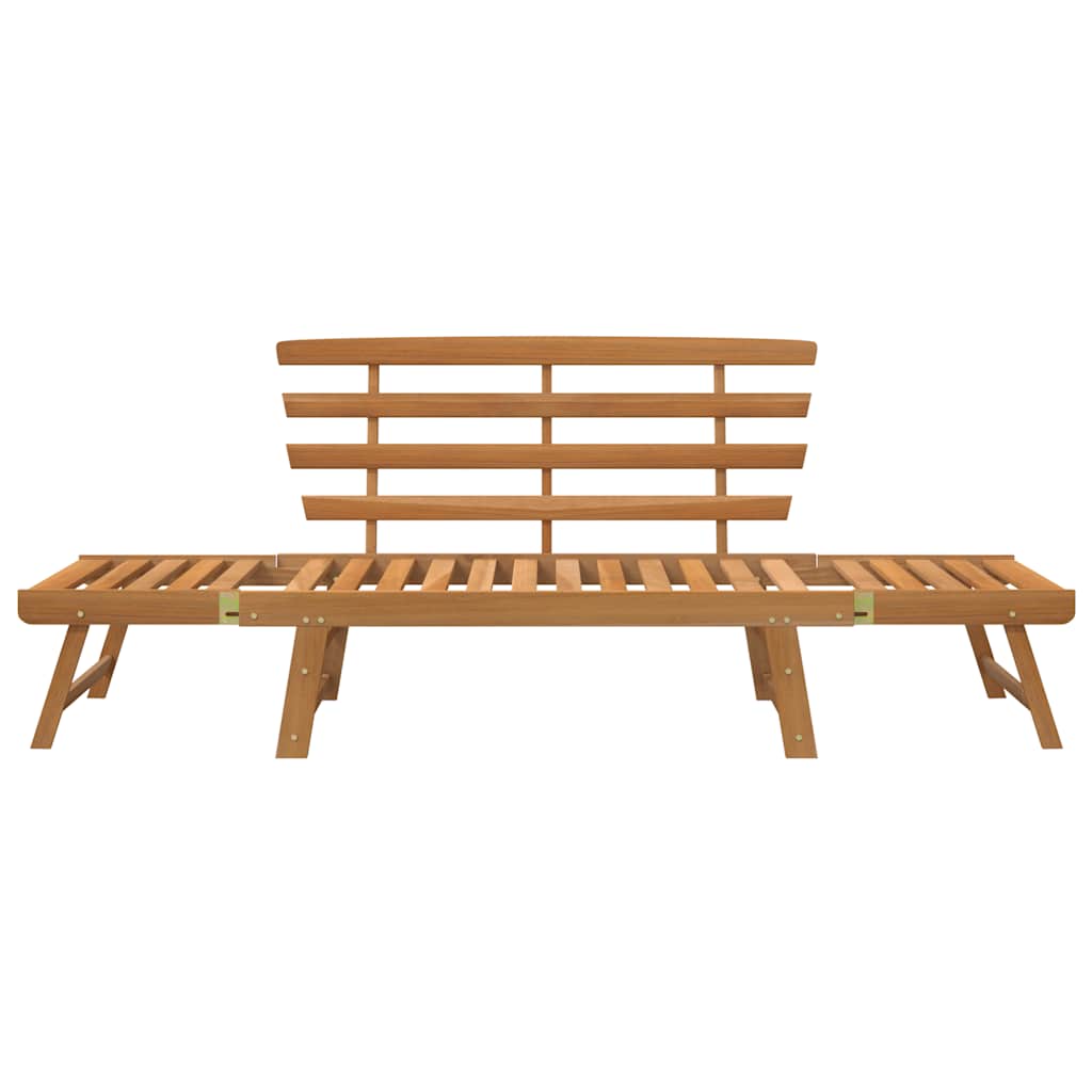 Vidaxl Ławka Ogrodowa, 2-W-1, 190 Cm, Lite Drewno Akacjowe