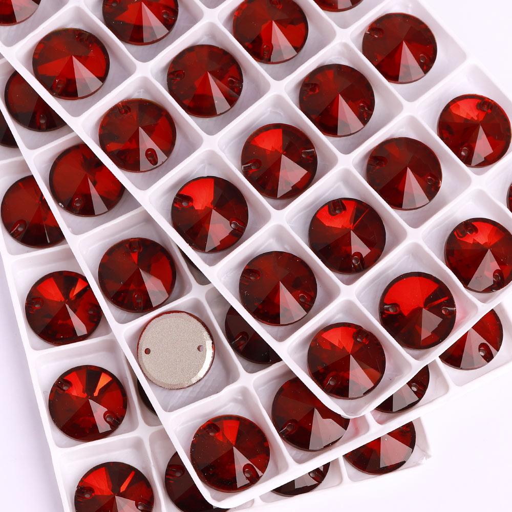 High Quality Rivoli 80+ Colors Rhinestones Crystal AB Sew-on Glass Gems Clothing Flatback Sewing Stones Women Bling Bling Shine