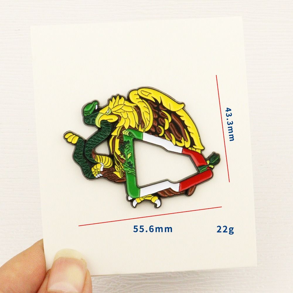 Metal Mexican Enamel Pin Eagle Baking Paint Brooches Funny Era Hat Pins  Decoration
