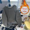 Unisex Plus Size Thick Velvet Round Neck Hoodie - Solid Color, Loose Fit, 2023 Autumn/Winter Edition