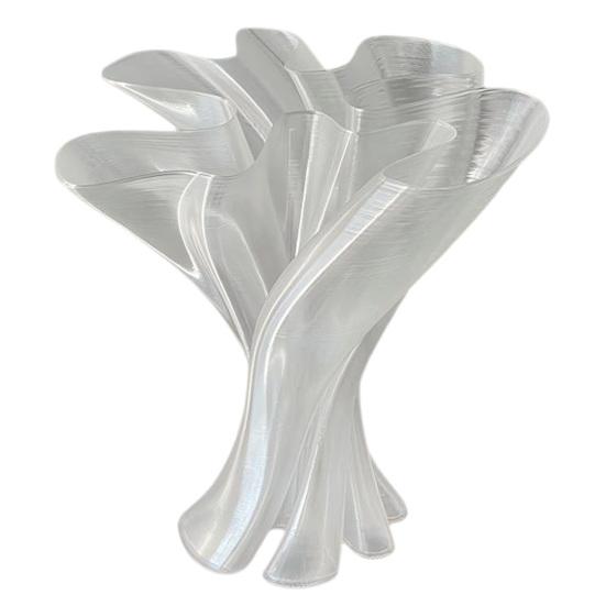 Stylish Room Decor for Bedroom Twisted Flower Vase, 3D Printed Irregular Vases Table Decor, Creative Holiday Gifts Lovers Modern Decorative Vase Home