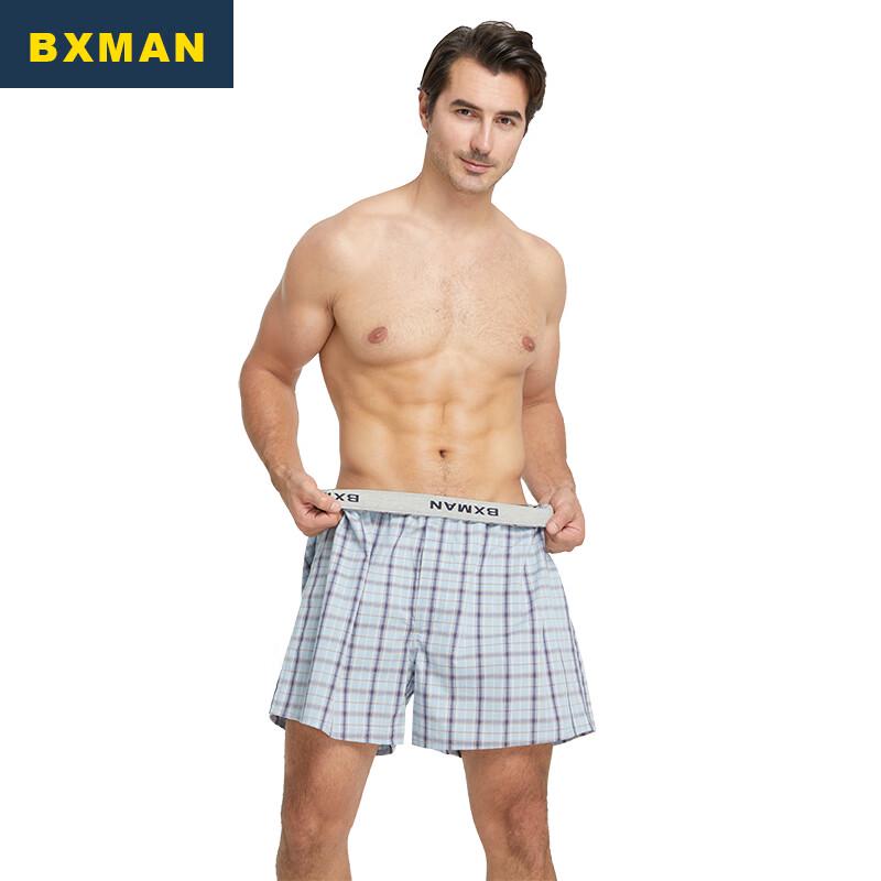 BXMAN Men's Plus Size Cotton Woven Boxer Briefs
