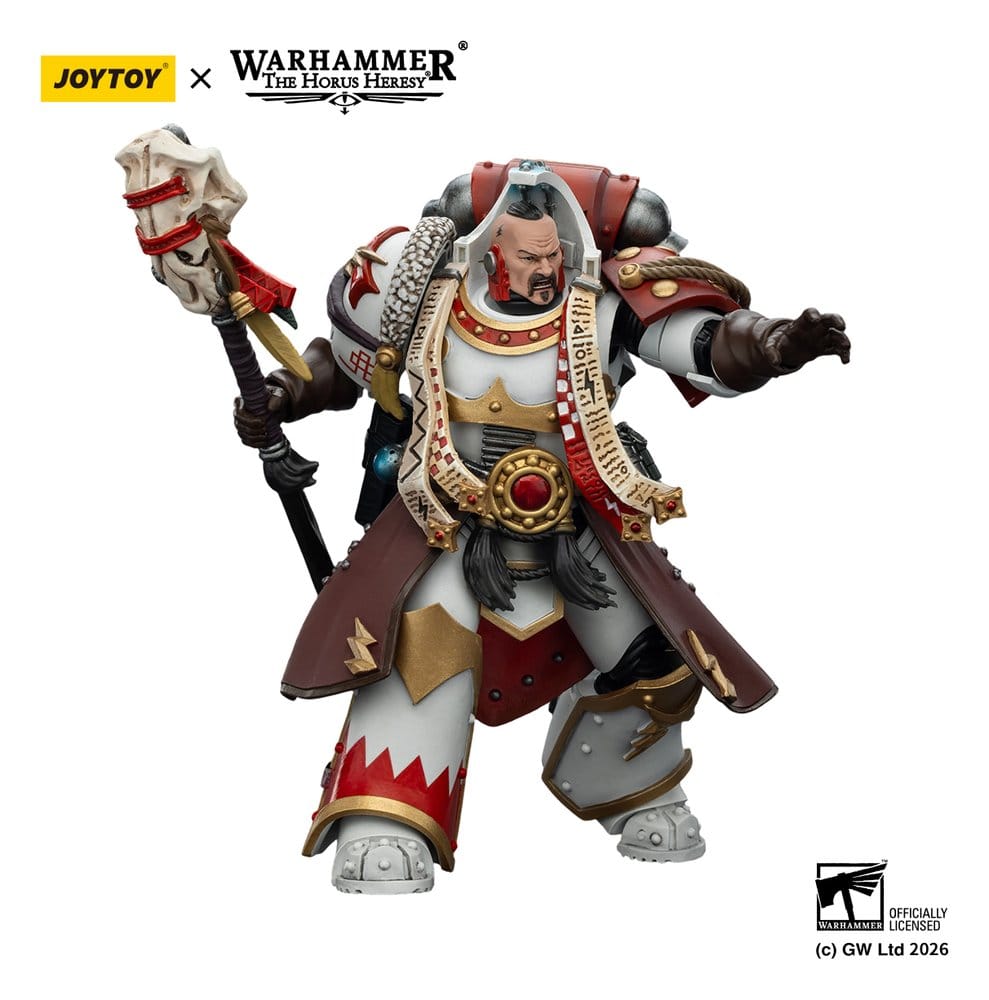 Joy Toy Warhammer 40,000 - White Scars Stormseer Consul - Stormseer Consul With Force Staff And Bolt Pistol