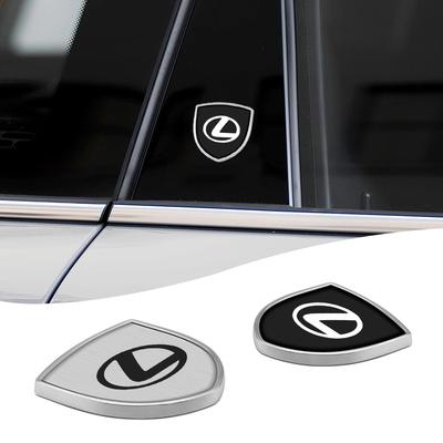 Hot New 3D Metal Car Body Fender Emblem Shield Stickers Decor Auto Accessories For IS ES GS LS UX NX RX