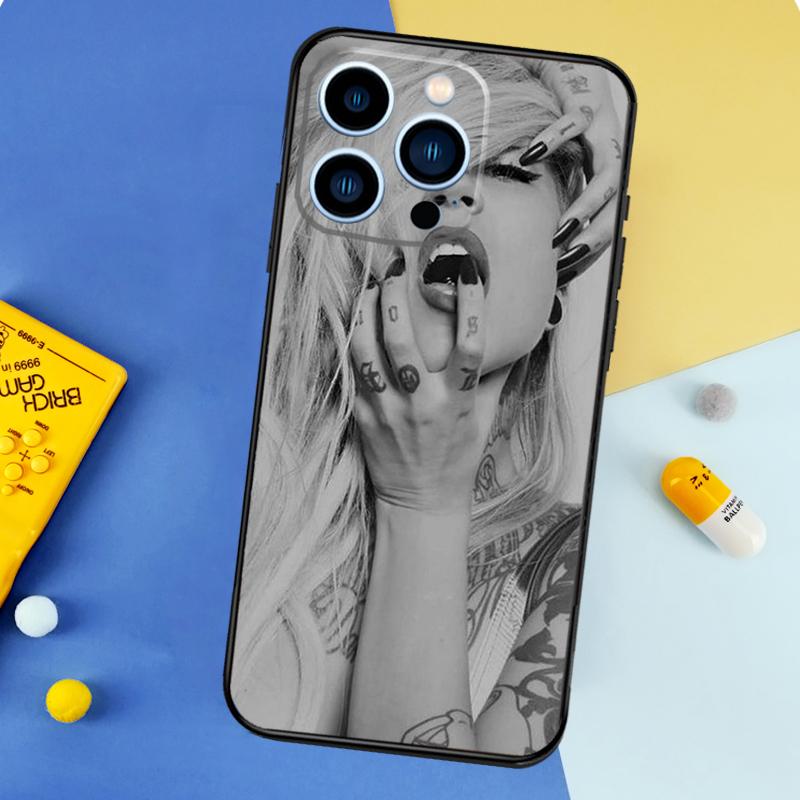 Sexy Tattoo Girl Phone Case For iPhone 16 15 13 12 11 14 17 Pro Max 13 mini 16 Plus 16e 17 Air Bumper Cover