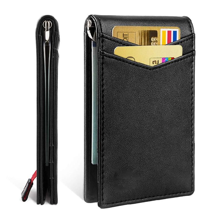 Men RFID Blocking Slim Money Clip Wallet Credit Card ID Holder Thin Minimalist