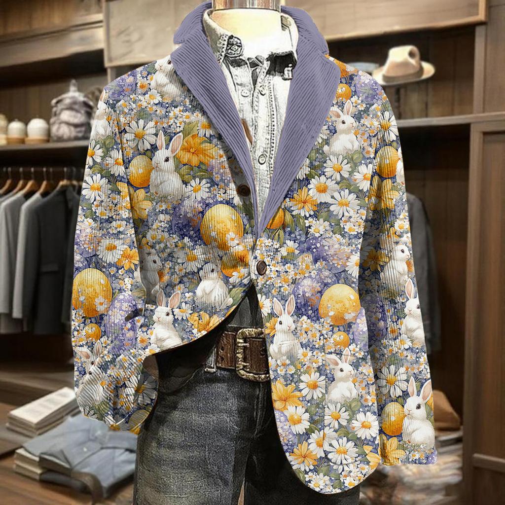 Men's Business Casual Carnival Corduroy Jacket