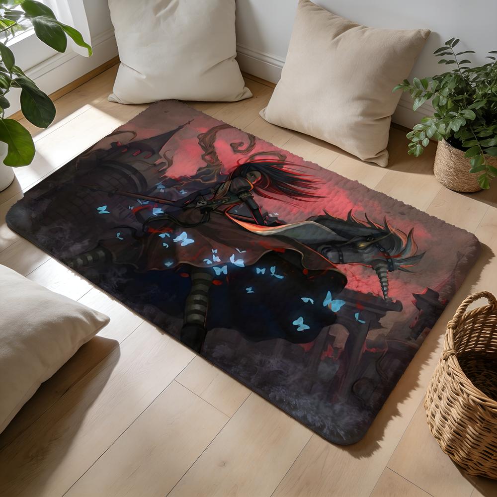 AAlice MMadness Returns Art Floor Mat Soft Flannel Absorbent Mat Non-Slip Rug Home Bedroom Bathroom
