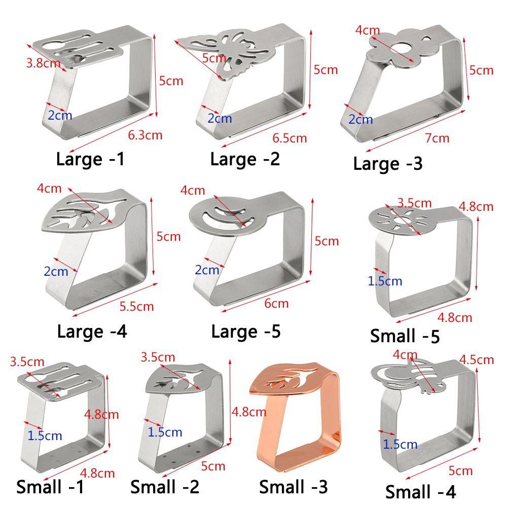 1PC Stainless Steel Tablecloth Clips Wedding Tablecloth Stable Clamp Holder Table Cover Fixed Windproof Clip Kitchen Decor