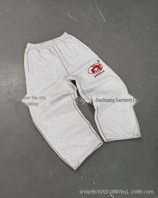 Letní retro pruhované volné rovné kalhoty s vysokým pasem pro muže i ženy 2024