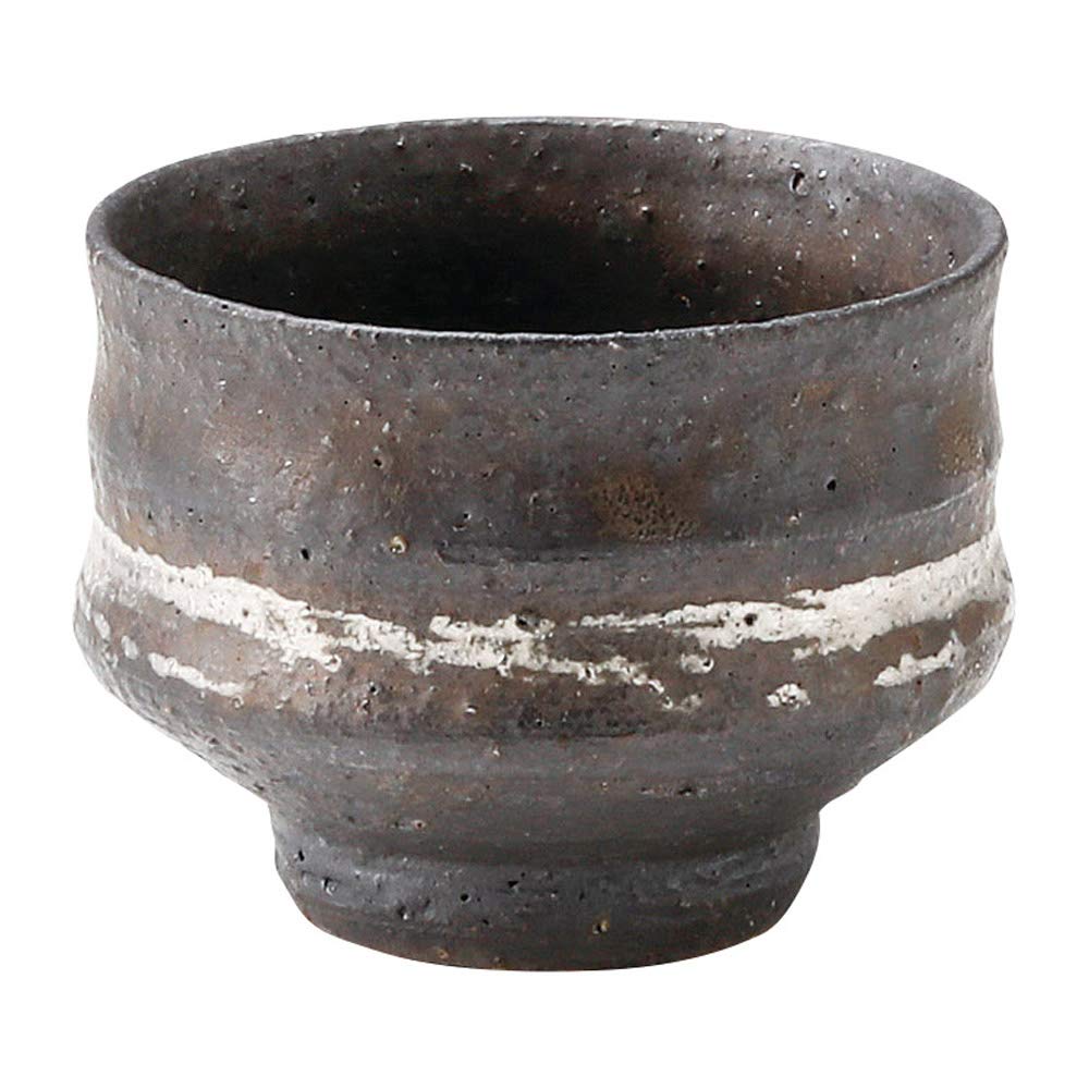Marui Seito Shigaraki Ware Hechimon Sake Cup, Gold Finish, MR-3-3001B