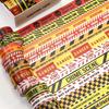 12 Rolls Caution Washi Tapes Set Decorative Paper Masking Tape Removable No Residue Stop / Attention / Keep Out Adhesive