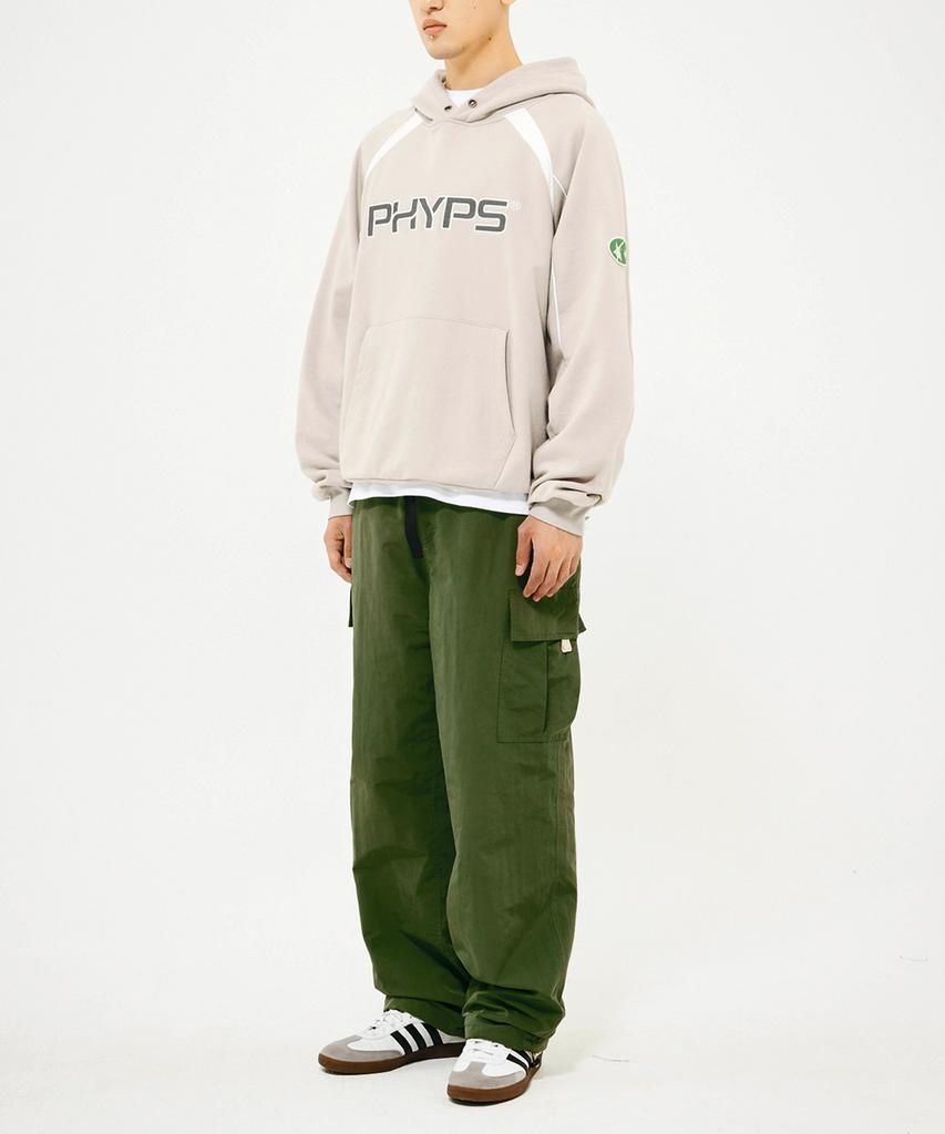 PHYSICAL DEPARTMENT Buckle Belt Cargo Pants Light Grey