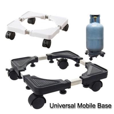 4 Caster Wheels Movable Base Adjustable Height Heavy Duty Washing Machine Base Stand Support Anti-Vibrator Base Laundry