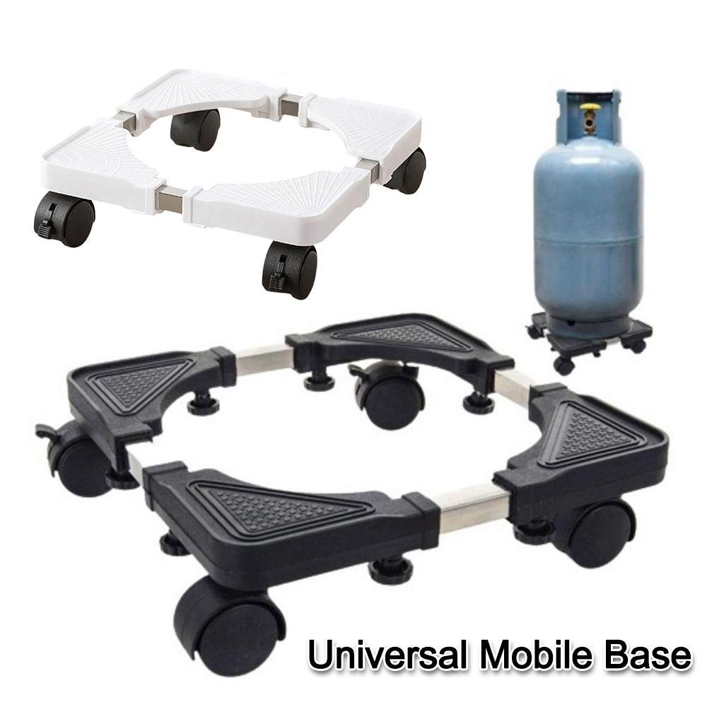 Universal 4 Caster Wheels Movable Base Stand Support Heavy Duty Refrigerator Base Adjustable Height Adjustable Base Home