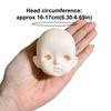 Soft PVC 1/6 MJD Doll Head Half-White Skin BJD Doll's Head No Makeup Doll Head  Practice Makeup